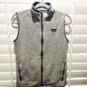 Patagonia Women's Better Sweater Fleece Vest Sz Med, GUC, Birch White